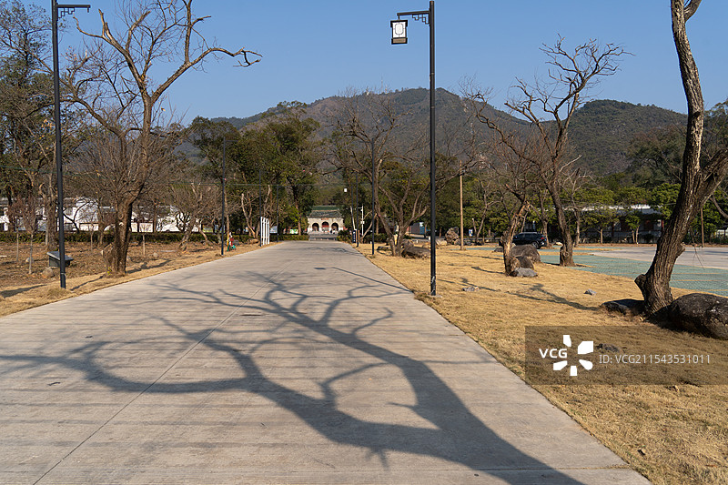 靖江庄简王陵，靖江王陵国家考古遗址公园。图片素材