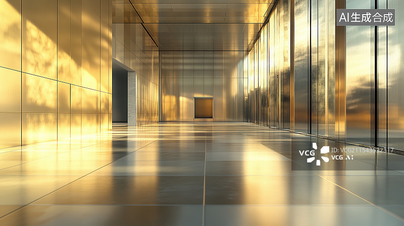 【AI数字艺术】艺术中心建筑内部空间图片素材
