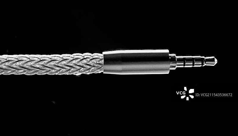 3.5mm电缆特写图片素材