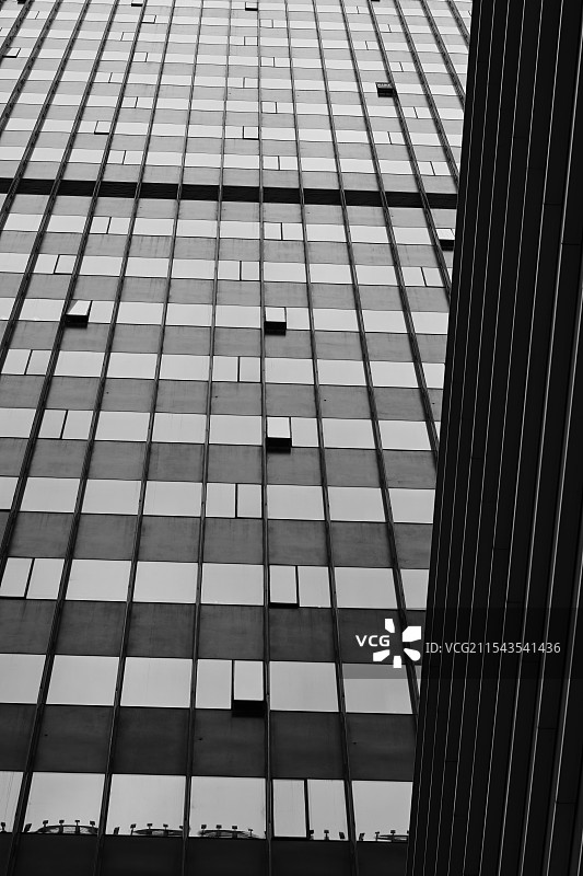 黑白建筑外观全景楼梯玻璃阳台图片素材