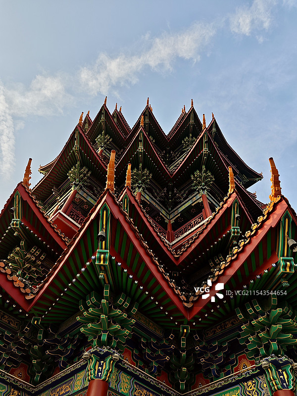 君山寺塔楼图片素材