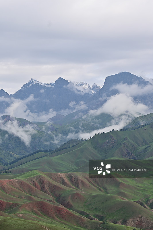 青海祁连县卓尔山图片素材