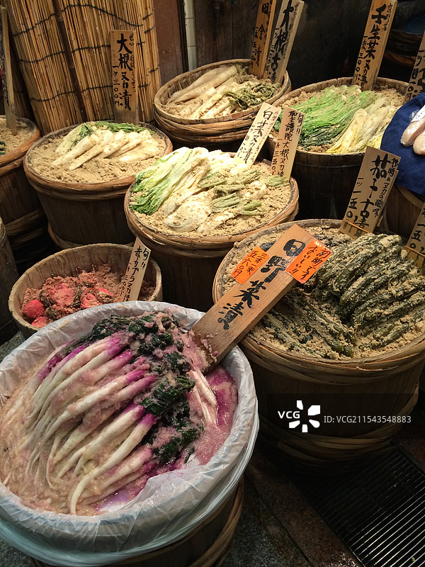 日本菜场 腌菜 开胃品图片素材