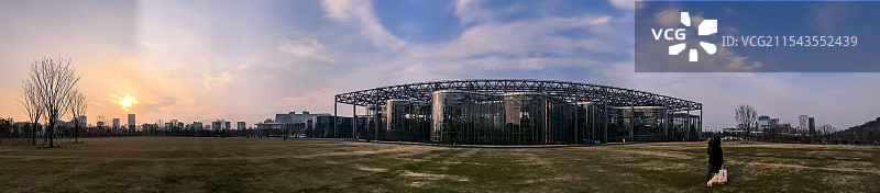 上海世博文化公园温室花园全景图图片素材