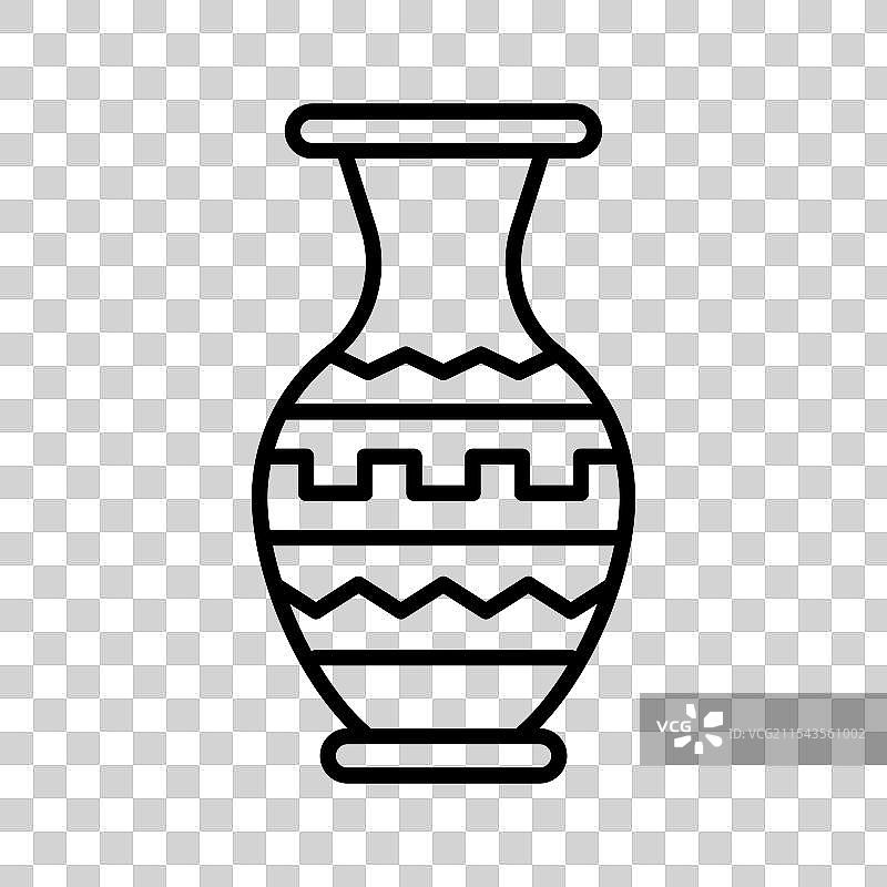 现代风格的引人注目的花瓶图标图片素材