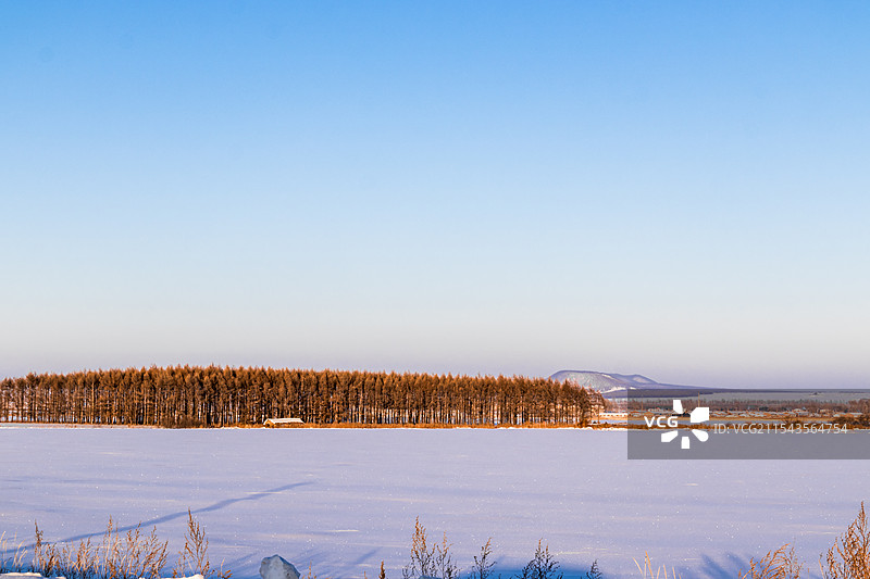 五大连池火山冬景图片素材