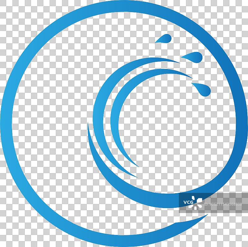 水波logo模板图片素材