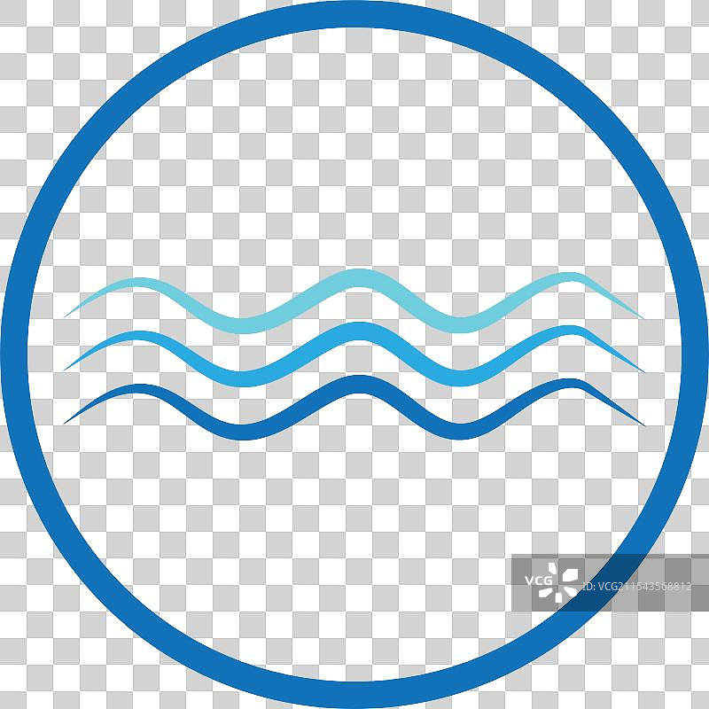 水波logo模板图片素材