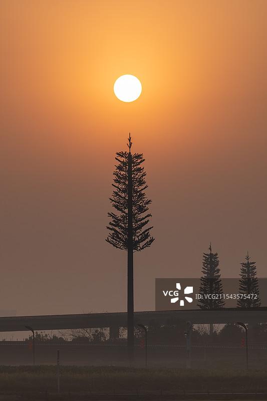 锦城日出图片素材