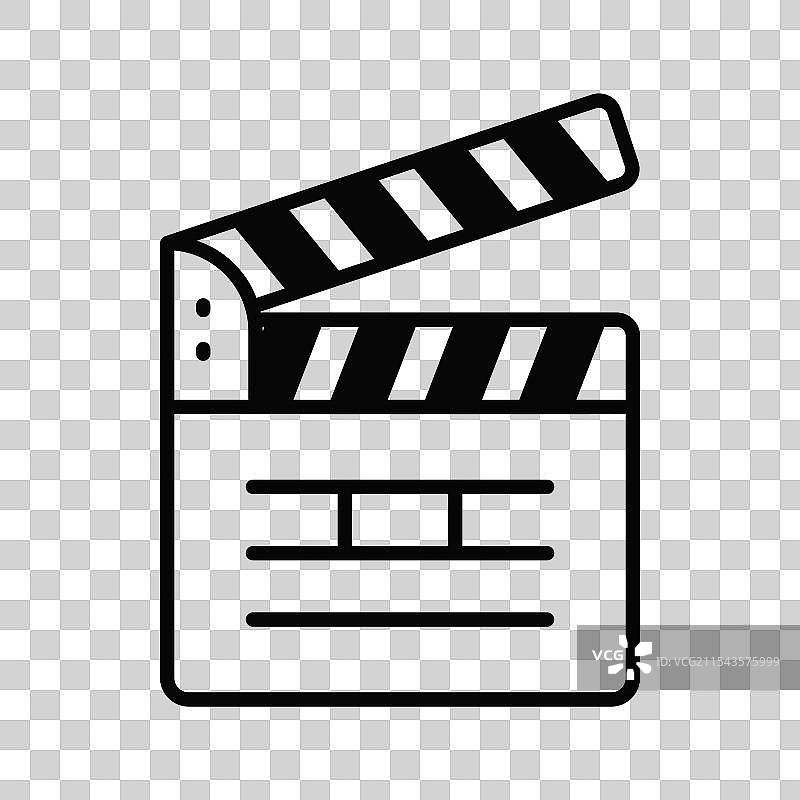 电影拍板拍摄设备图标图片素材