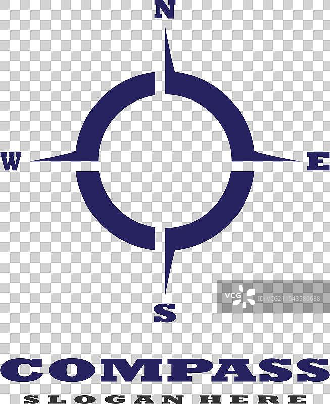 指南针标志模板图标设计图片素材