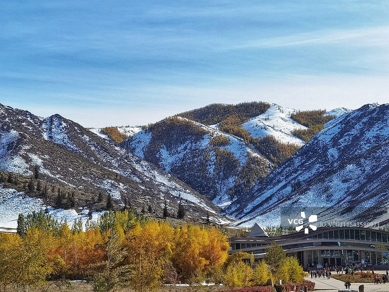 新疆可可托海图片素材