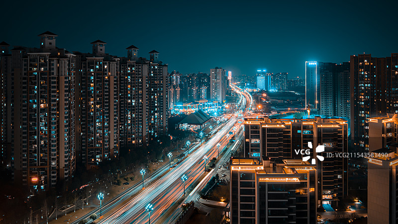 旧时升庵故里夜景图片素材