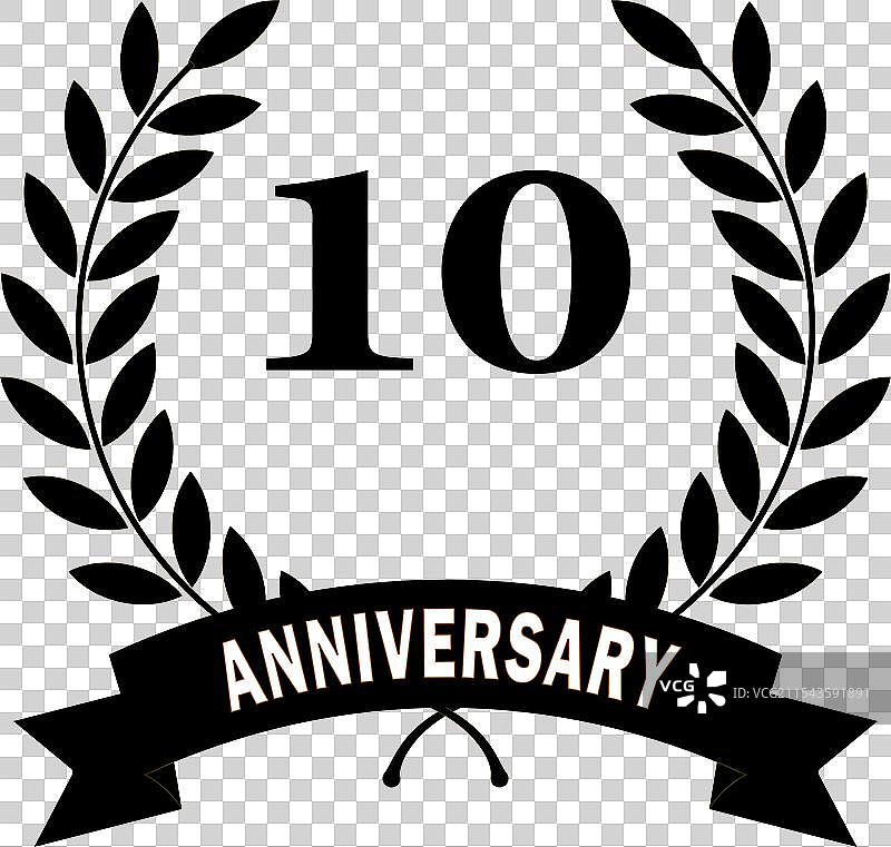 十周年纪念 黑色叶子 黑色排名图片素材