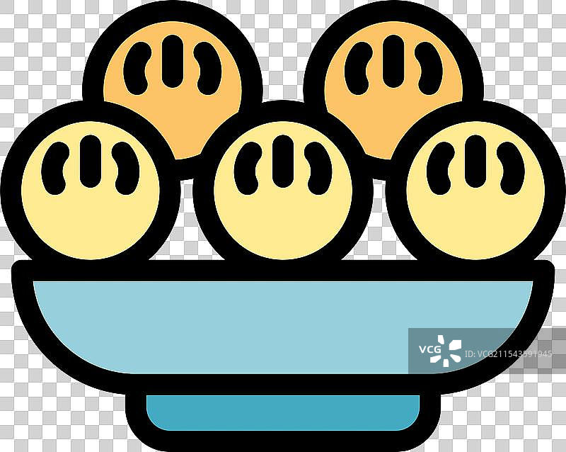 中东风味的法拉费尔盘图标图片素材