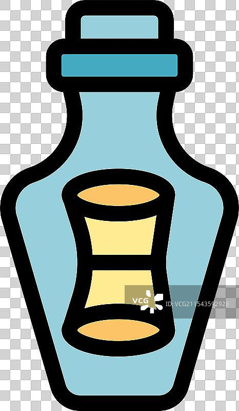 瓶中信与代表的软木塞图片素材