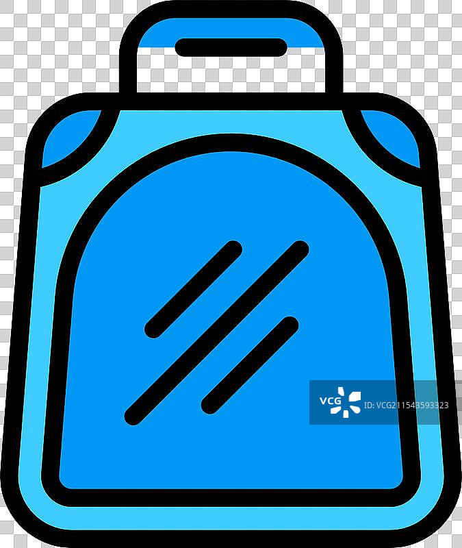 蓝色背包图标，象征着返校季节图片素材