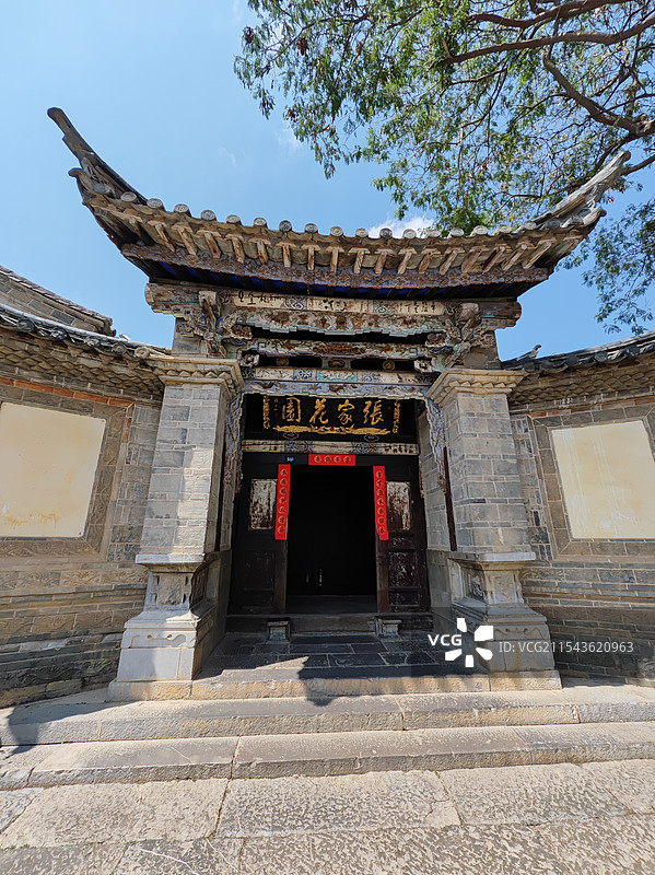 红河建水团山古村景区图片素材