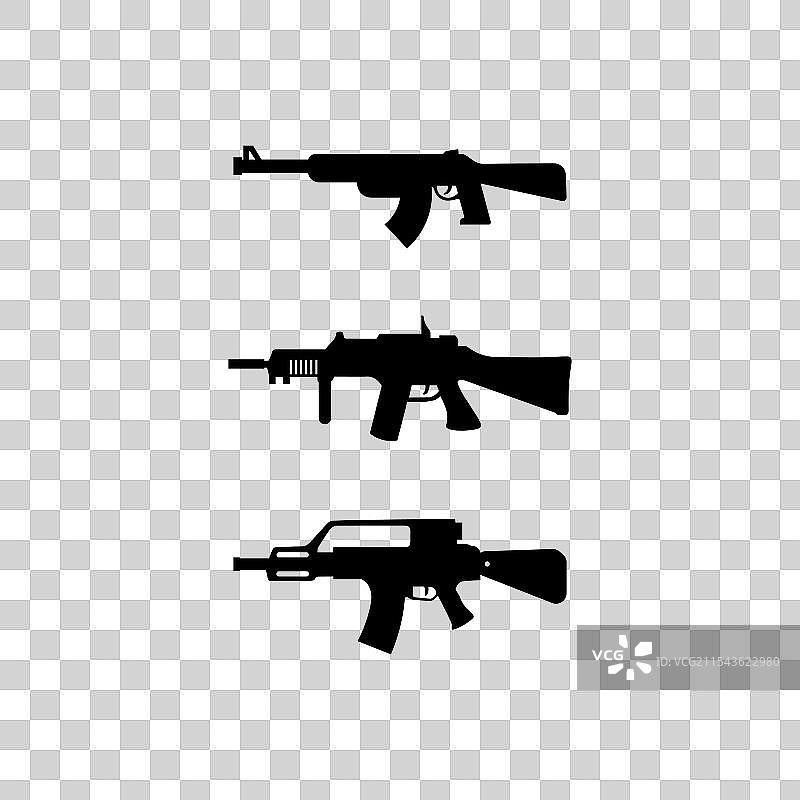 枪支标志与军队士兵狙击手射击设计图片素材