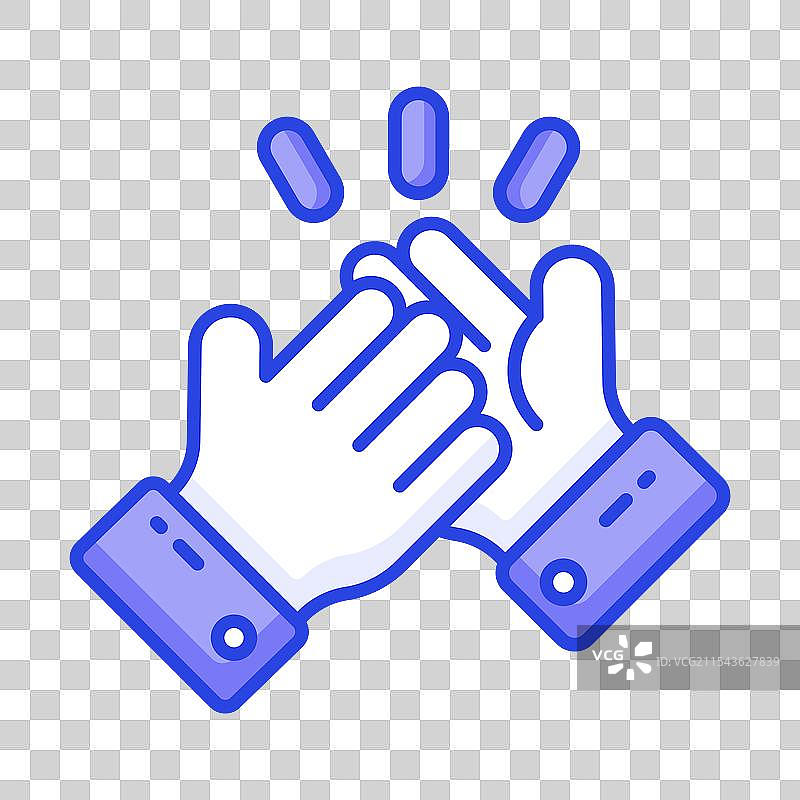 两个人握手的概念图标图片素材