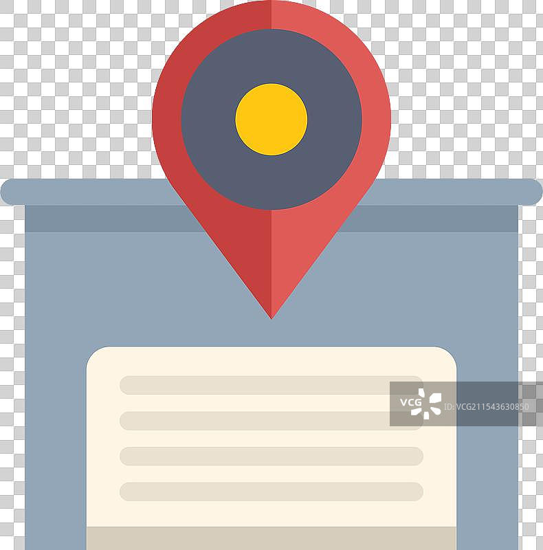 位置图钉指向储物单元建筑图片素材