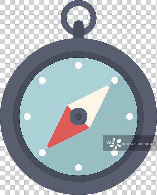 简单的指向北方的指南针图标图片素材