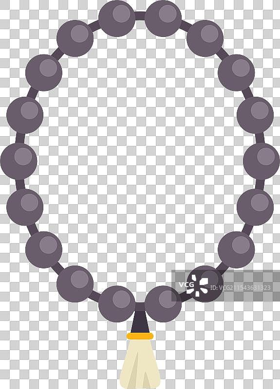 佛教或天主教的念珠与十字架图片素材