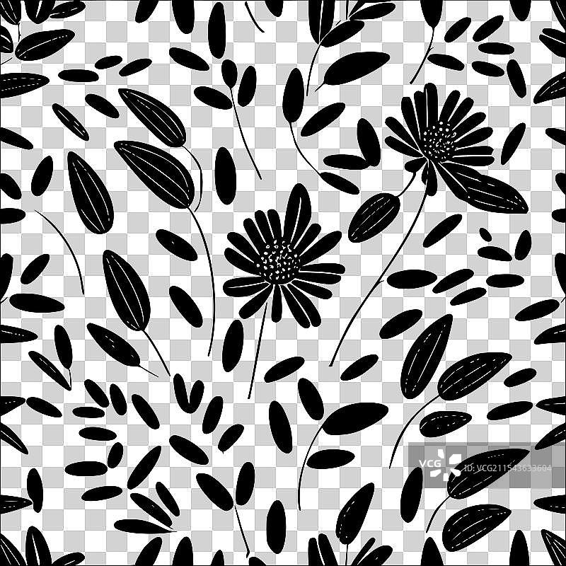 石南花图案抽象无缝色彩图片素材