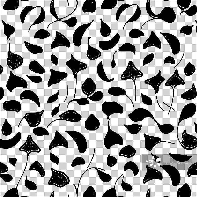 甜豌豆花图案抽象无缝色彩图片素材