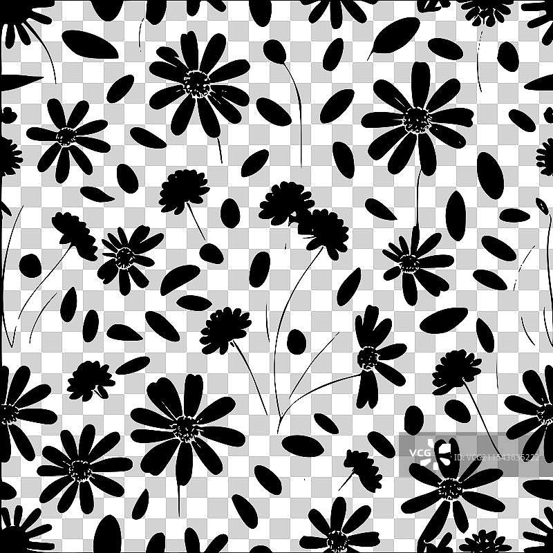 马鞭草花图案抽象无缝色彩图片素材