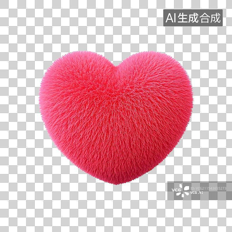 【AI数字艺术】3D爱心元素图片素材