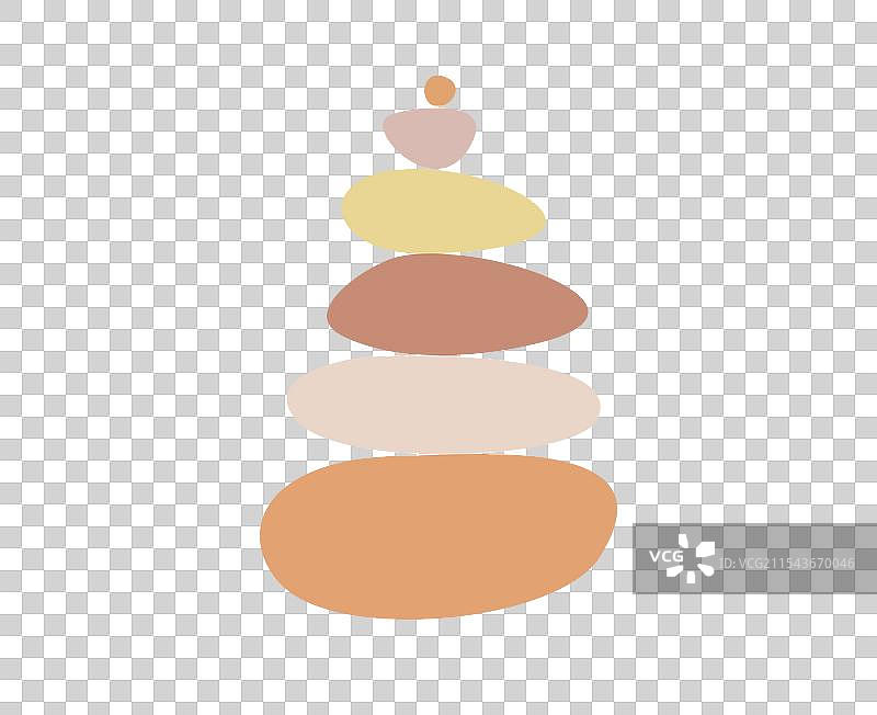 冥想平衡石头金字塔叠放的卵石图片素材