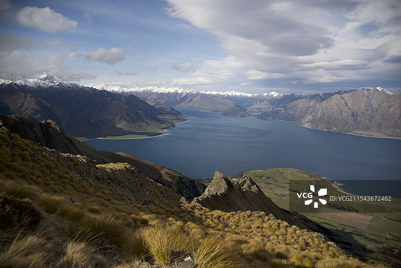 Isthmus Peak Track & Lake Hawea图片素材