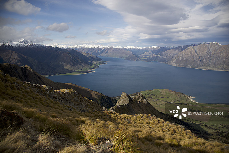 Isthmus Peak Track & Lake Hawea图片素材