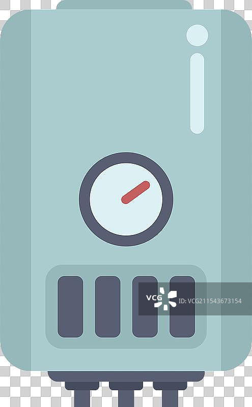 家用燃气热水器锅炉供暖系统使用中图片素材