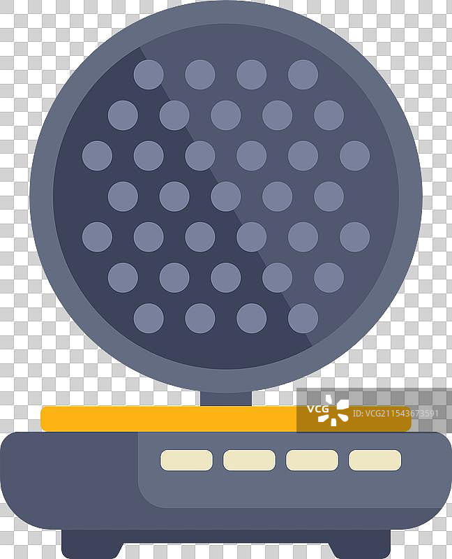 电动华夫饼机正在制作美味的华夫饼图片素材