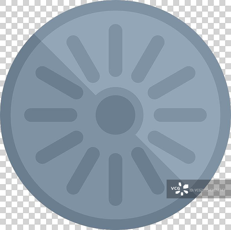 圆形井盖图标显示排水系统图片素材