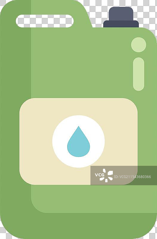 绿色塑料加仑液体容器存储图片素材