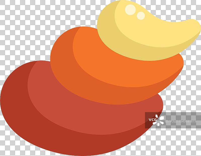 腰果在白色背景上形成塔状排列图片素材