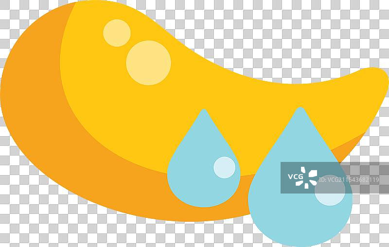 黄色辣椒滴落水珠图片素材