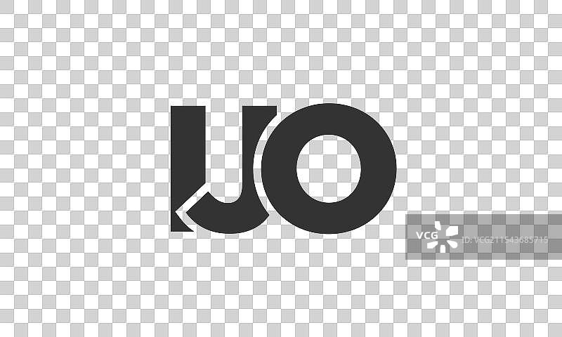 强大而现代的ijo标志设计模板图片素材