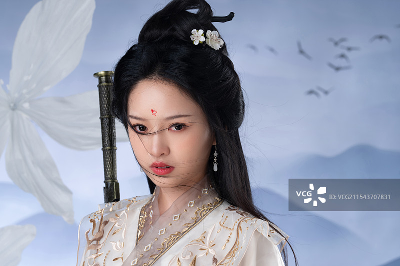 漂亮的江湖侠女图片素材