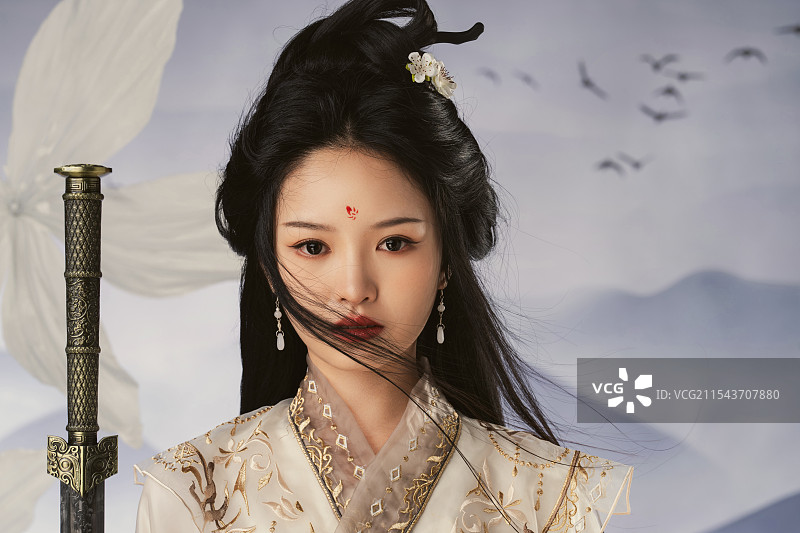 漂亮的江湖侠女图片素材