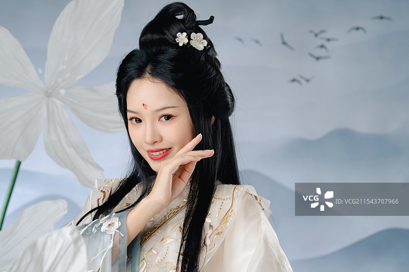 漂亮的古风美女图片素材