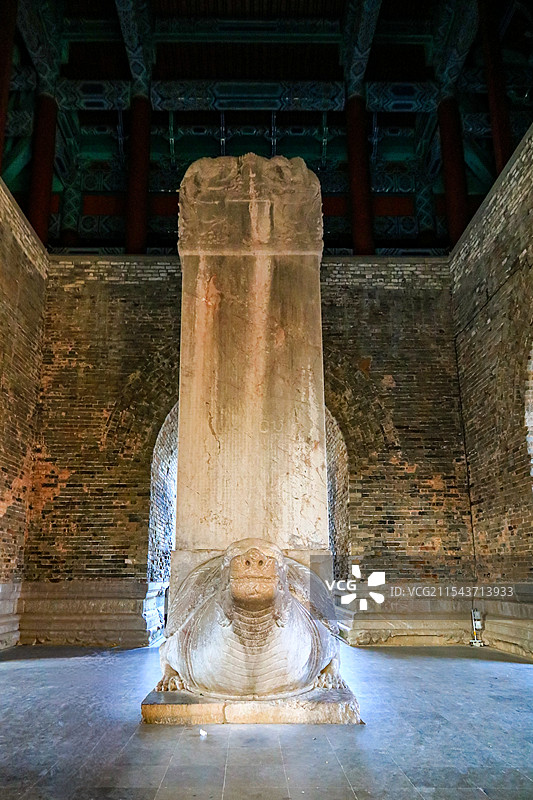 南京明孝陵景区神功圣德碑楼图片素材