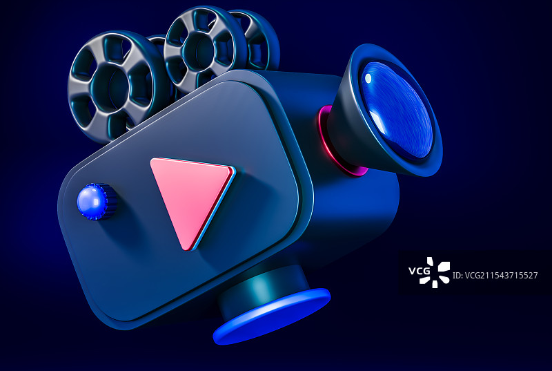 3D电影放映机图片素材