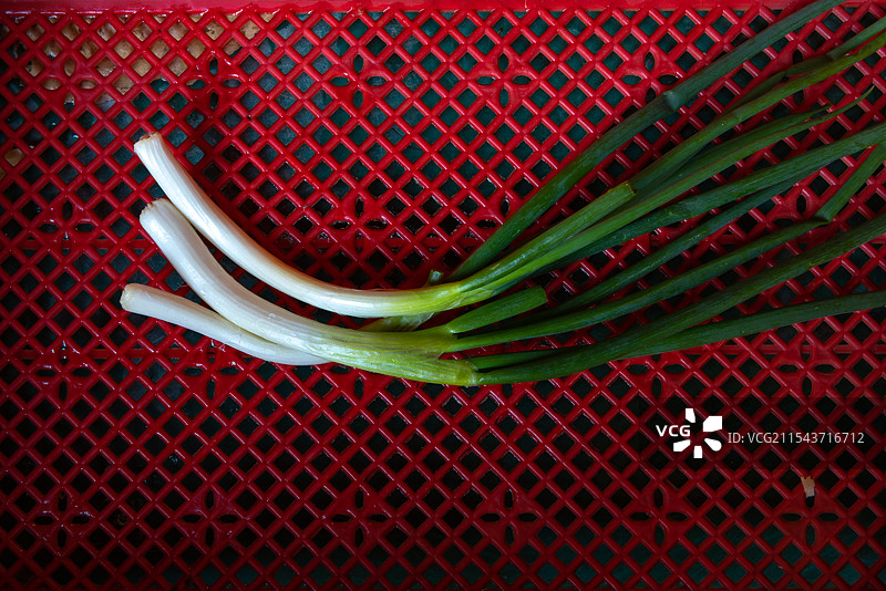 洗好了的葱图片素材