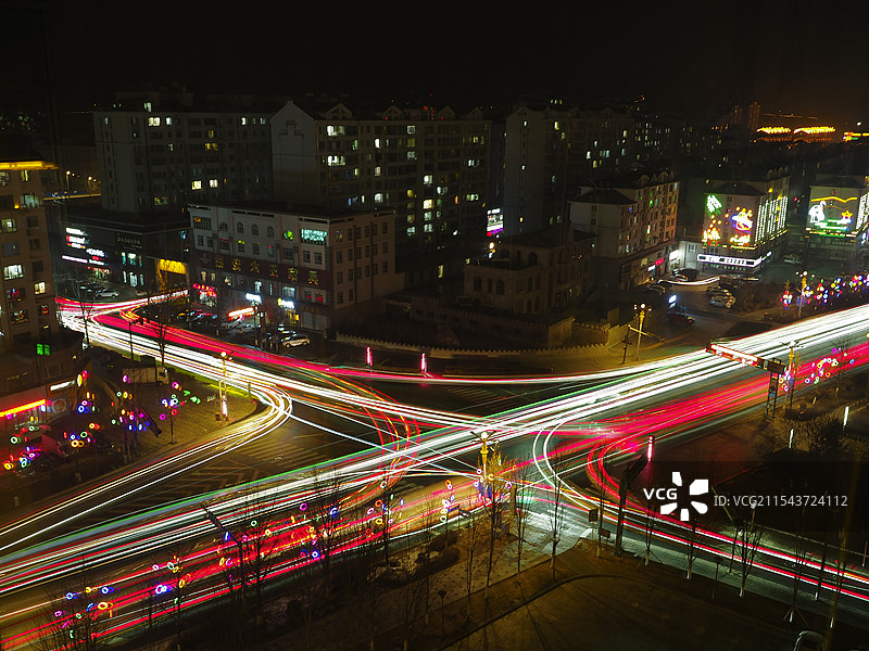 集安夜色图片素材