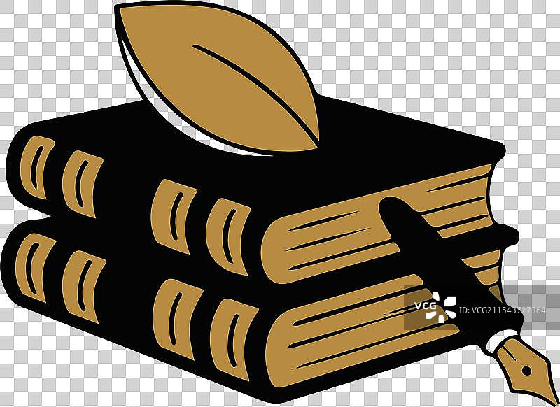 标志是一本书的堆叠图案图片素材