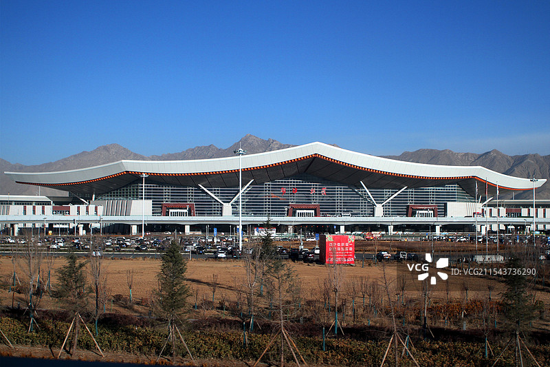 西藏拉萨贡嘎国际机场图片素材